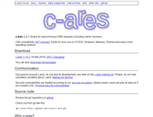 Tablet Screenshot of c-ares.haxx.se